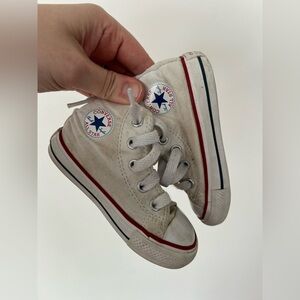 Toddler High Top Converse White Size 5